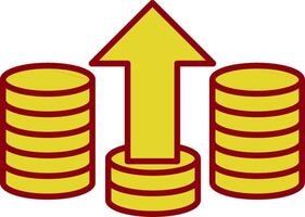 Coins Line Two Color Icon vector