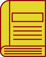 Book Line Two Color Icon vector