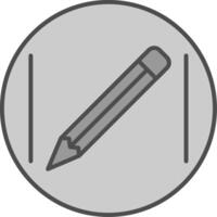 Pencil Fillay Icon vector