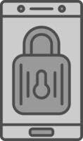 Lock Fillay Icon vector