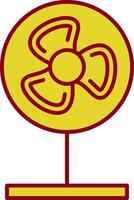 Fan Line Two Color Icon vector