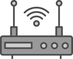 Modem Line Two Color Icon vector