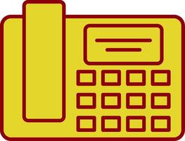 Telephone Line Two Color Icon vector