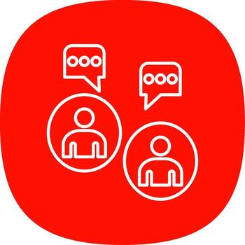 instante mensaje línea curva icono vector