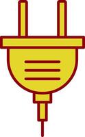 Power Plug Line Two Color Icon vector
