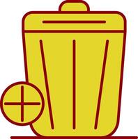 Trash Line Two Color Icon vector