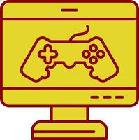 Game Line Two Color Icon vector