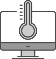 Temperature Fillay Icon vector