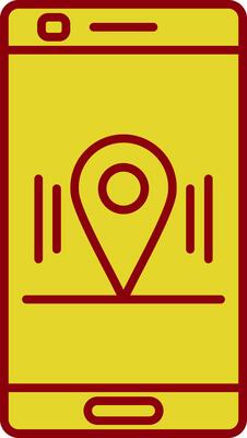 Location Line Circle Icon