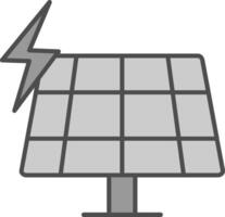 Solar Panel Fillay Icon vector