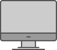 Personal computer Fillay Icon vector