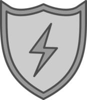 Shield Fillay Icon vector