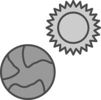 tierra relleno icono vector