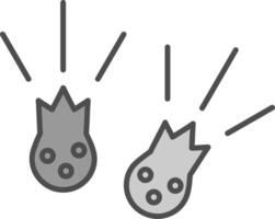 Meteorites Fillay Icon vector