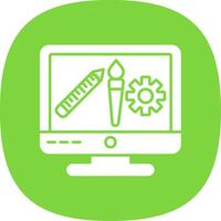 Art Line Circle Icon vector