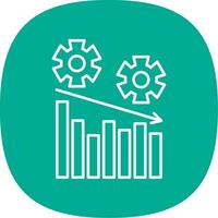 Management Line Curve Icon vector