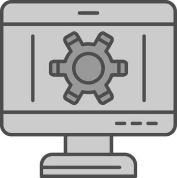 Setting Fillay Icon vector
