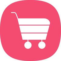 Cart Line Circle Icon vector