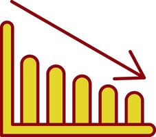 Chart Fillay Icon vector