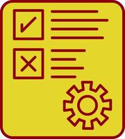 Document Line Circle Icon vector