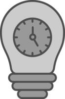 hora administración relleno icono vector