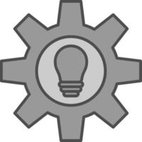 idea relleno icono vector