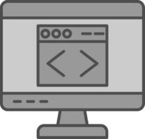 web relleno icono vector