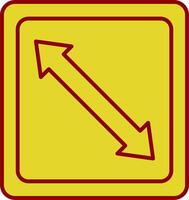 Right Down Line Circle Icon vector