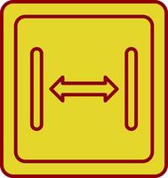 Size Line Circle Icon vector