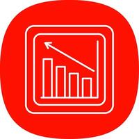 Profits Line Curve Icon vector