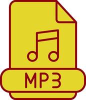 mp3 línea circulo icono vector