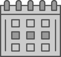 Calendar Fillay Icon vector