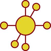 Diagram Line Circle Icon vector