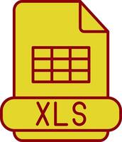 Xls Line Circle Icon vector