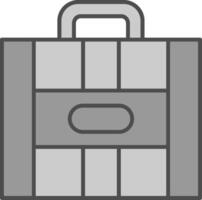 Suitcase Fillay Icon vector