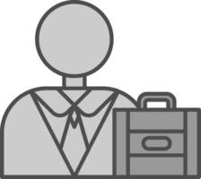 Businessman Fillay Icon vector