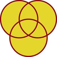 Diagram Line Circle Icon vector