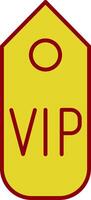 Vip pass Line Circle Icon vector