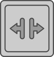 Width Fillay Icon vector