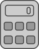 calculadora relleno icono vector