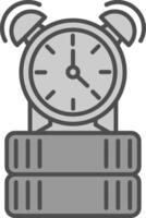 alarma relleno icono vector