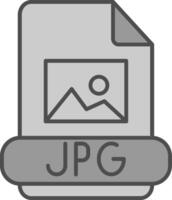 Jpg Fillay Icon vector