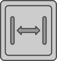Size Fillay Icon vector
