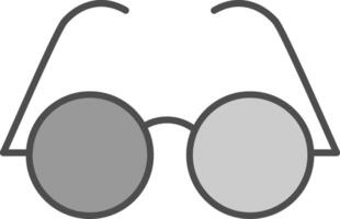 Eyeglasses Fillay Icon vector