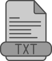 TXT relleno icono vector