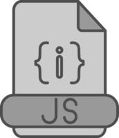 js formato relleno icono vector