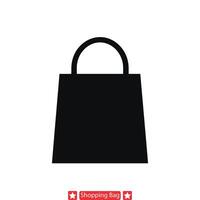 Urban Elegance Sleek and Stylish Shopping Bag s vector