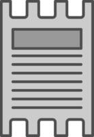 Ticket Line Two Color Icon vector