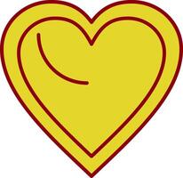 Heart Line Two Color Icon vector