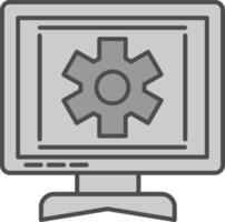 proceso relleno icono vector